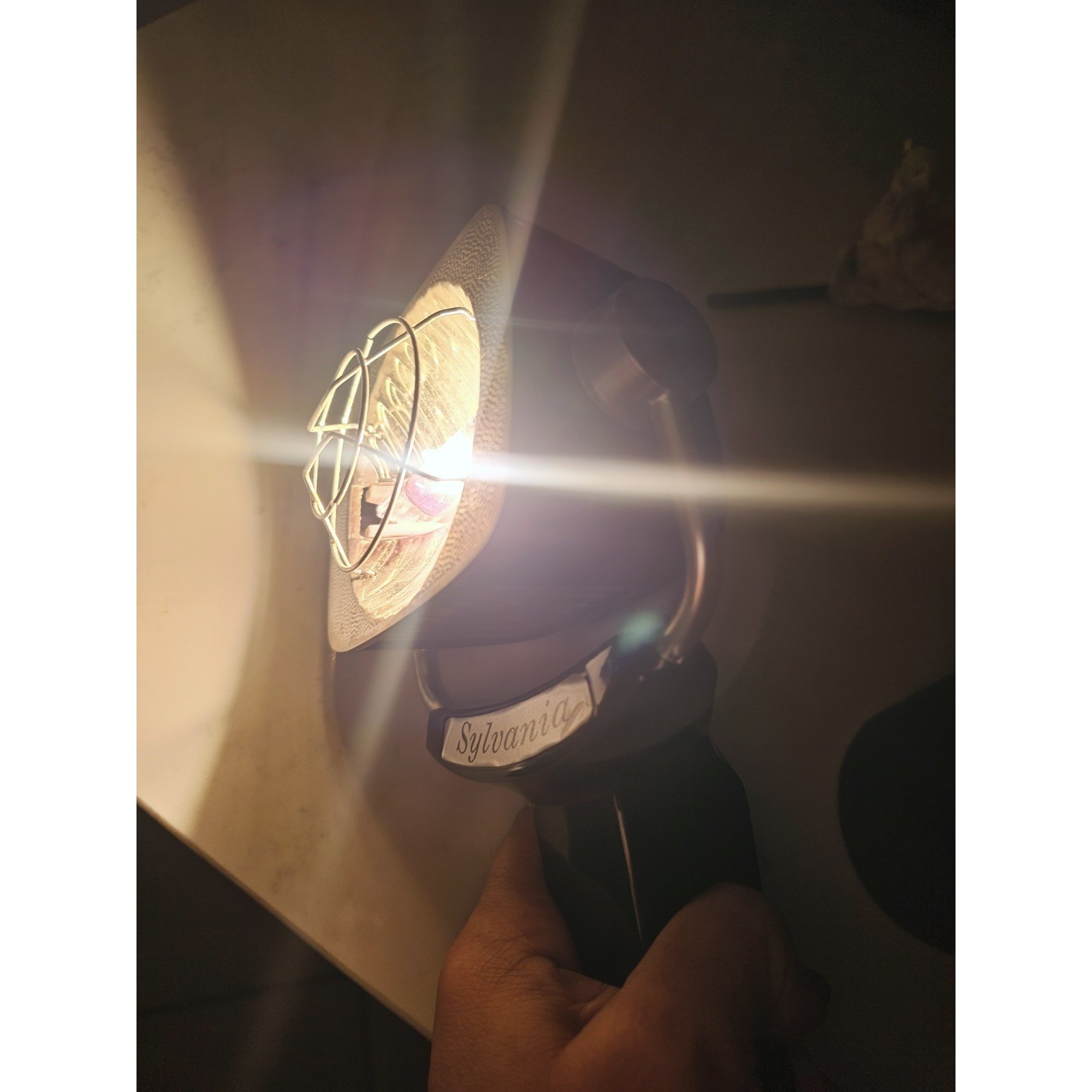 Vintage Sylvania Sun Gun Movie Light SG-1 Handheld Video Camera Lamp 120V Tested