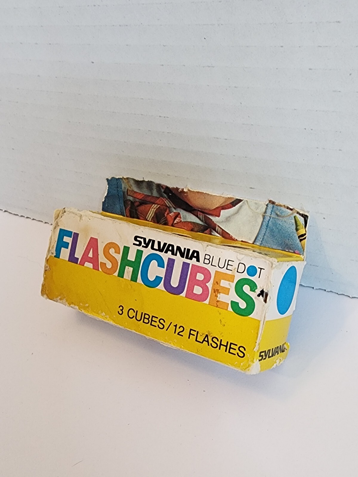 Vintage- Sylvania Blue Dot Flash Cubes- 3 Pack – 12 Flashes, Three Flashcubes