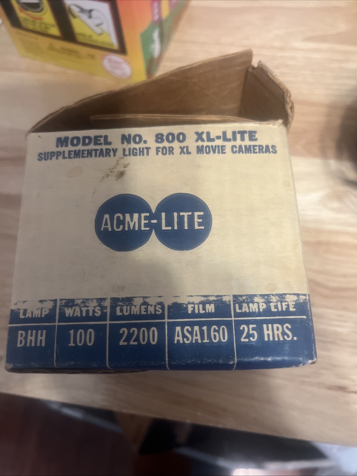 Acme Light Model No. 800 XL Lite Fill Lighting For Video Cameras