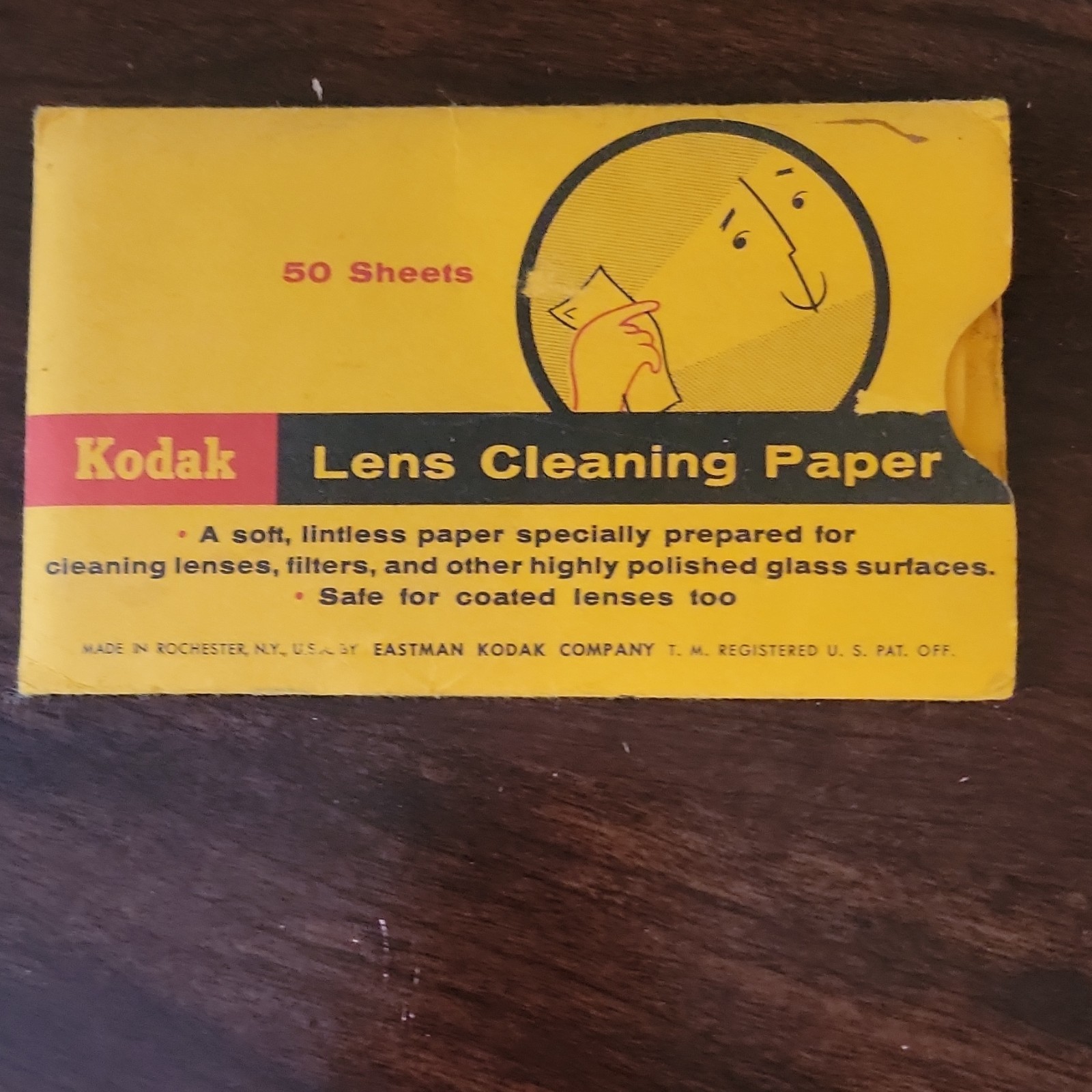 Antique, not open env of Kodak Lens Cleaning Paper 50 Sheets KP6 47135-1