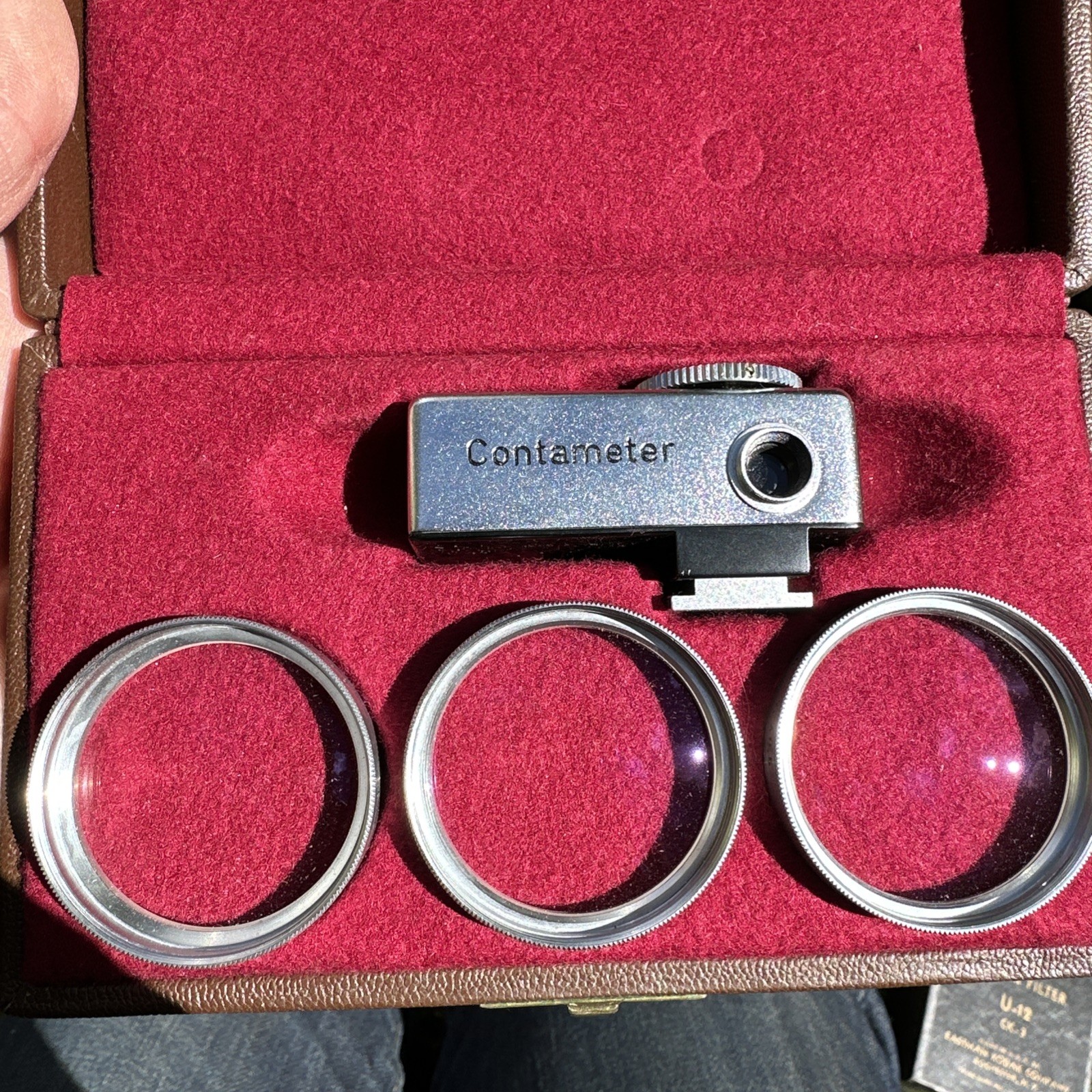 Zeiss Ikon Contameter Contax W/ Original Box + 4 Film Reel Cassettes