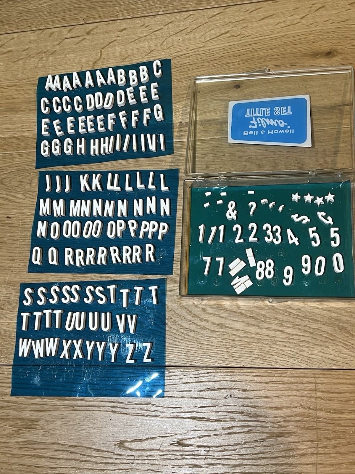 Bell & Howell Filmo Clapperboard Hollywood Movie Title Set Porcelain Ceramic