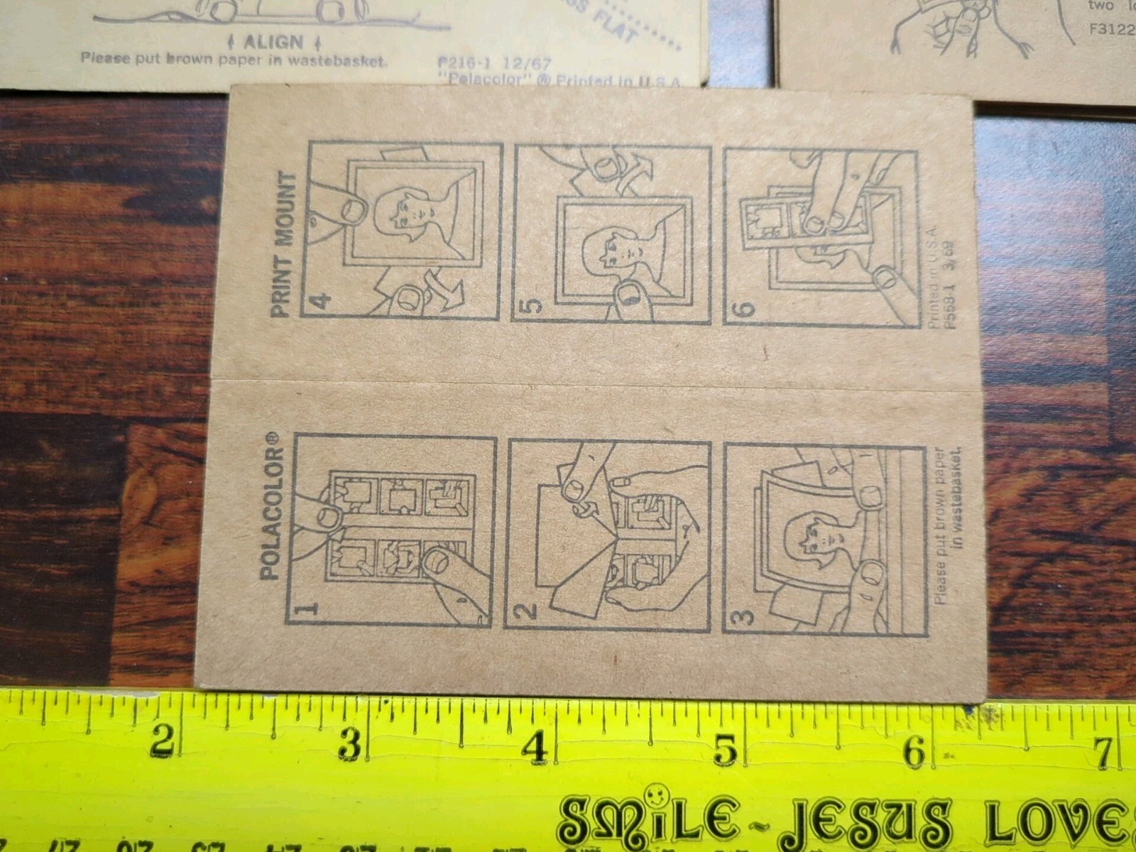 Vintage POLAROID Polacolor 3.375″ X 4.25″ Print Mounts Set Of 13