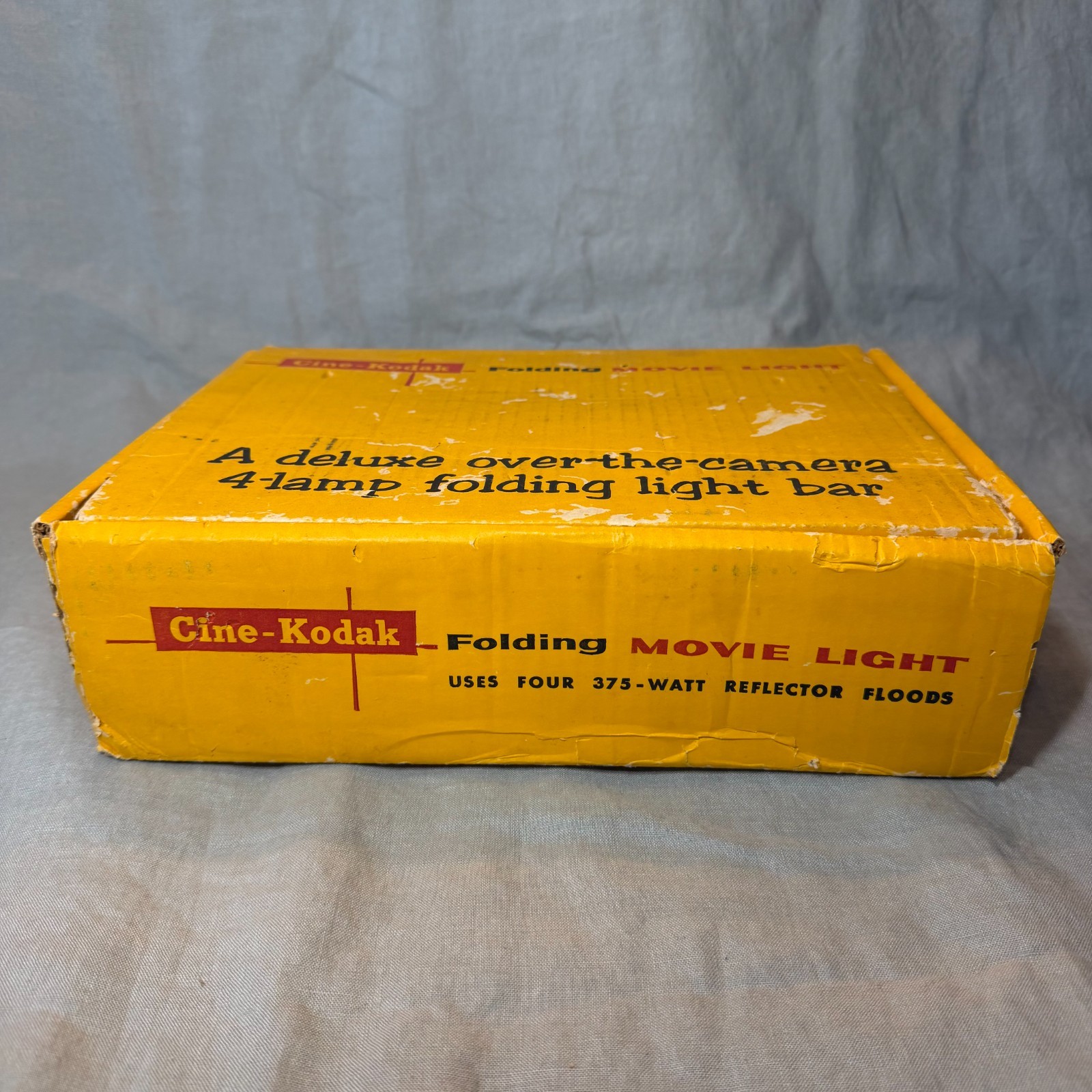 Kodak Cine Kodak Folding 4 Lamp Movie Camera Light Tested w Original Box 8mm