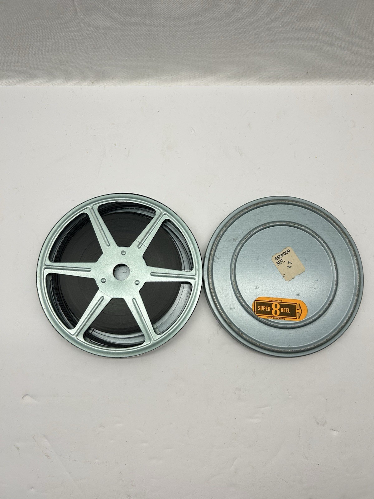 Mixed Lot Compco Std 8mm Film Reels Cans Blue Metal Lot of 8 sets