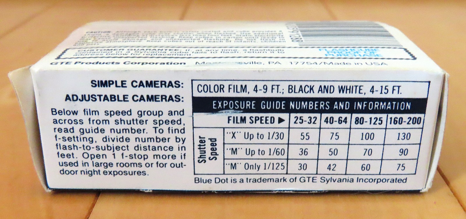 2 Boxes of 3 VTG Sylvania Blue Dot Flash Cubes (Total of 6)