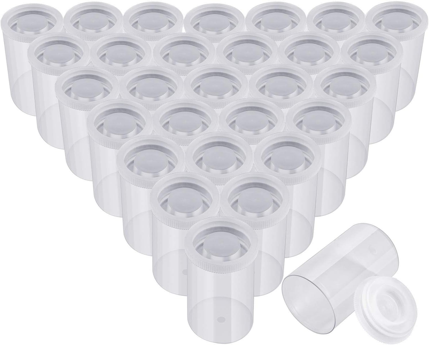 30 soportes de plastico para carretes película contenedores vacíos para carretes