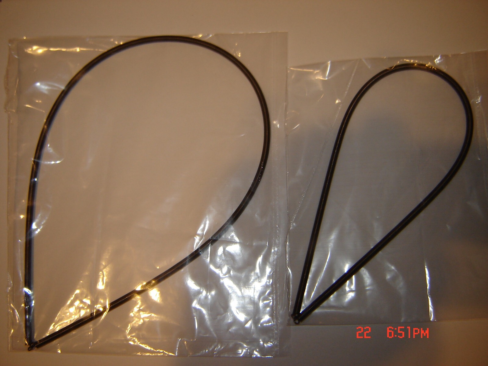 8mm Bell & Howell 625 Projector Belts, 1 Rewind, 1 Take-Up, 2 Wire Belts, New