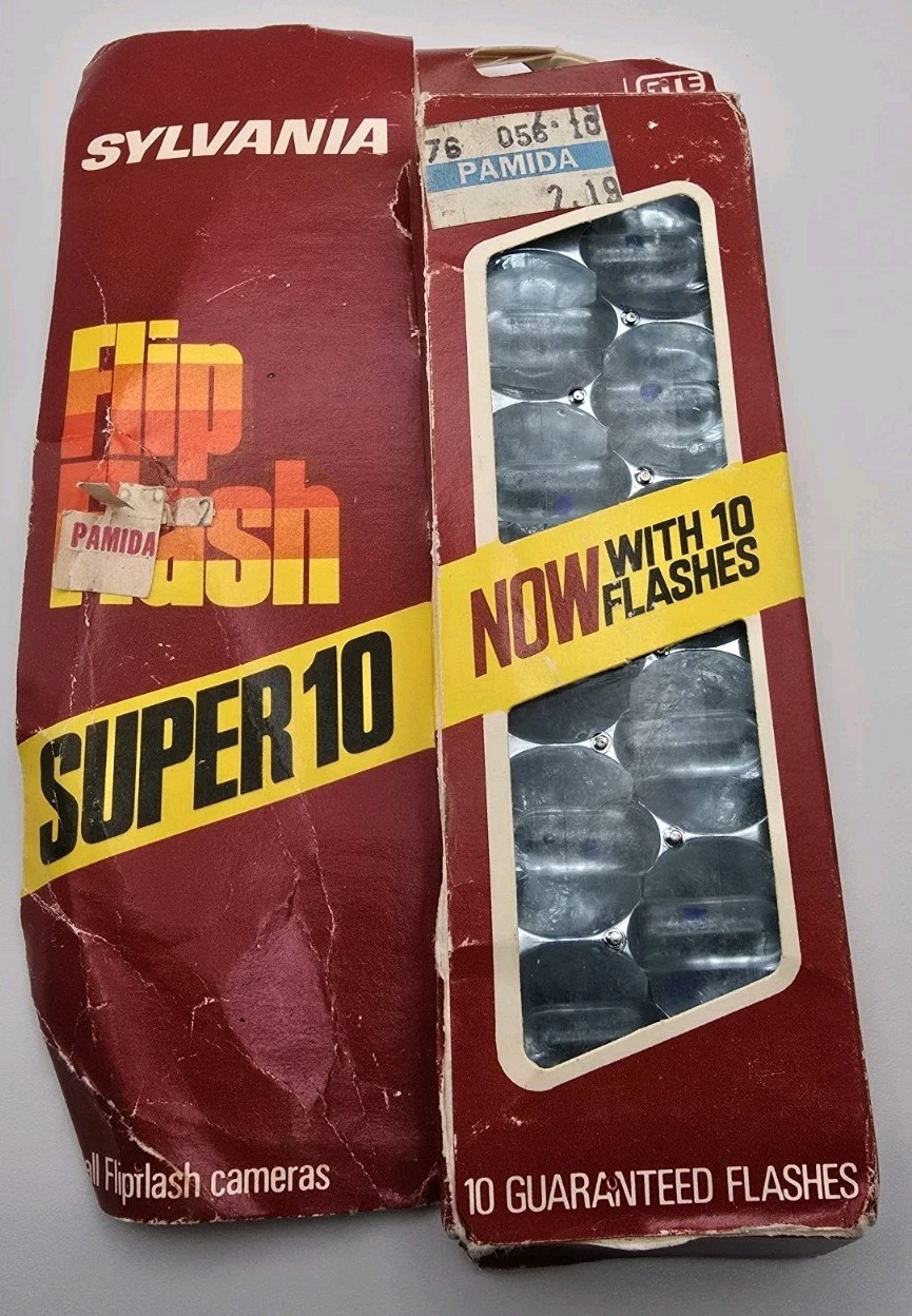 Sylvania Flashcube Flashbulb Blue Dot Super 10 Flip Super Flash M2 No. 0 M3B Lot