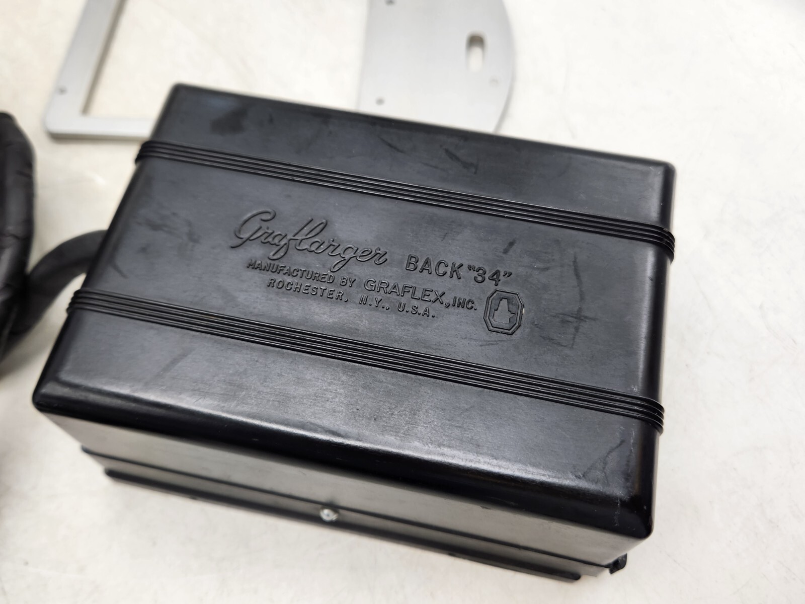 Vintage Graflex Graflarger Back 34 Aristo Cold Lite Grid 6018 3×4″ Negatives