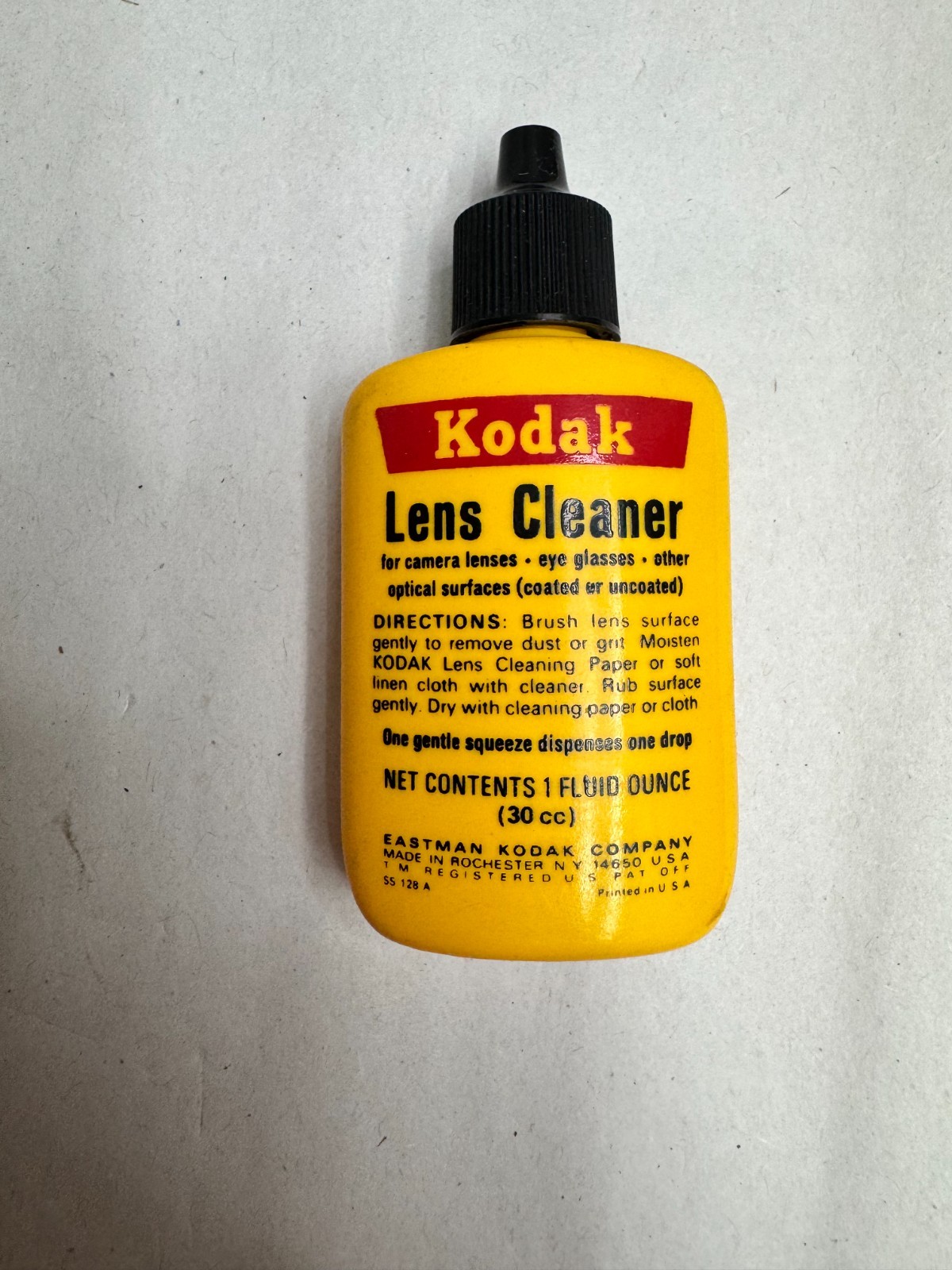 Vintage Kodak Lens Cleaner Bottle Original Vintage USA Bottle Dispenser