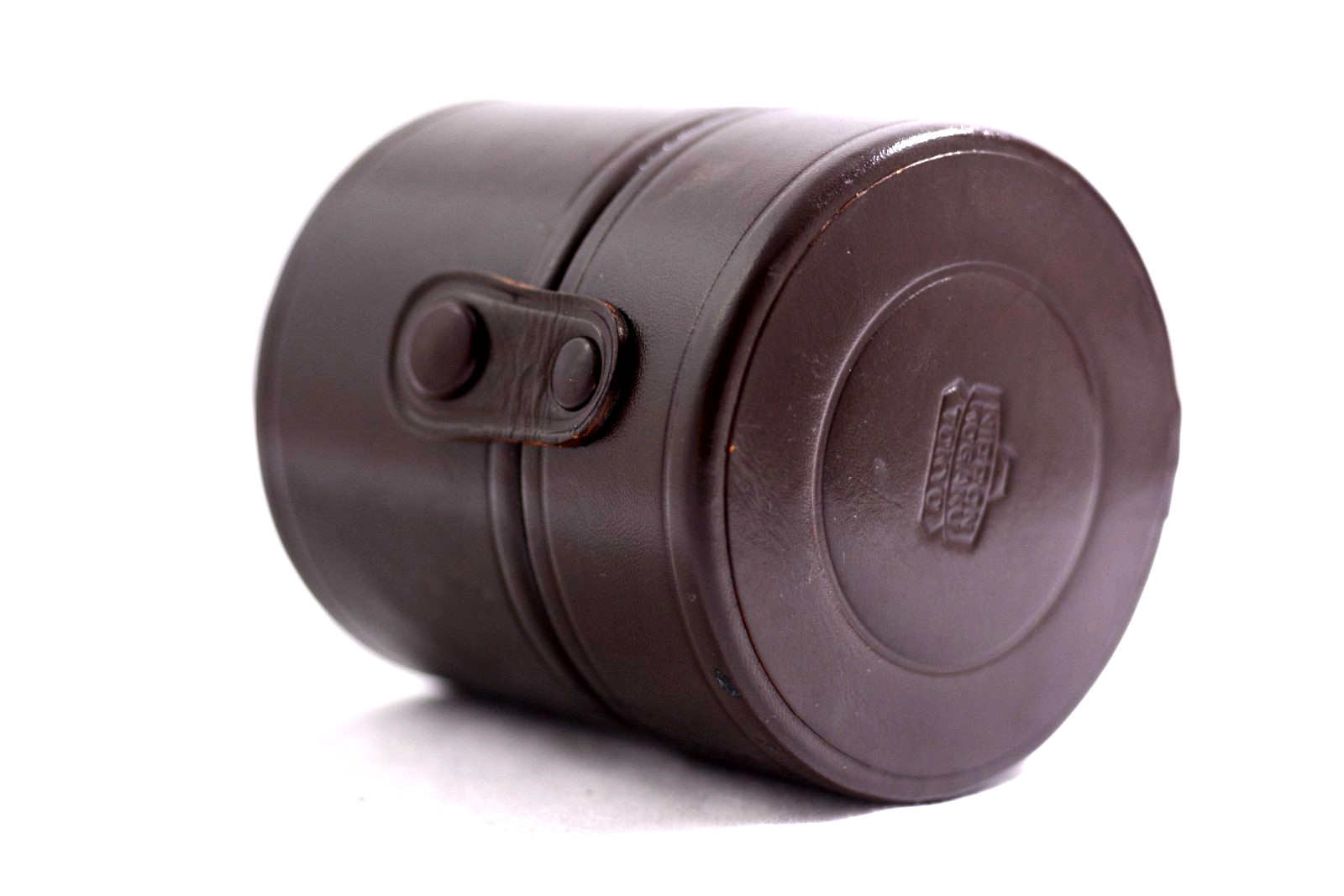 NIKON F NIPPON KOGAKU BROWN LEATHER PRIME CAMERA LENS CASE EXCELLENT)