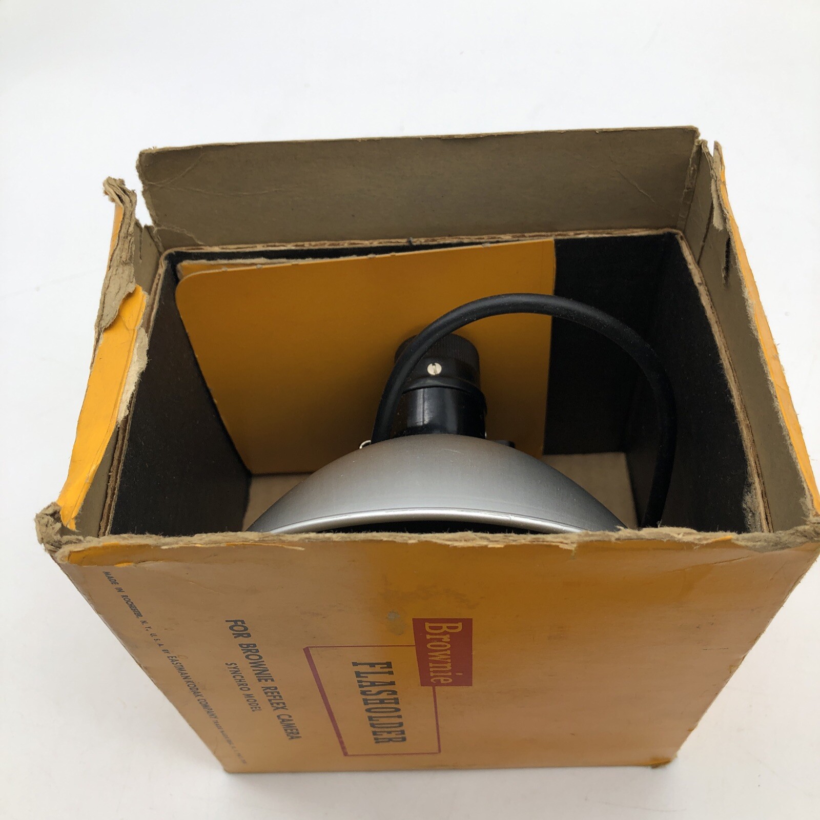 Vintage Kodak Brownie Flasholder for Brownie Reflex Synchro Model w/Original Box