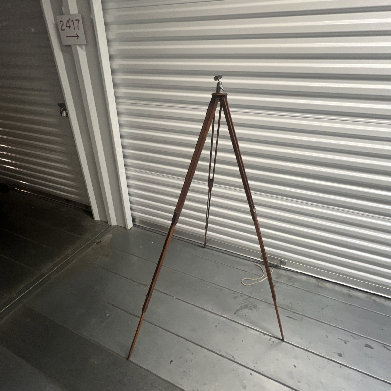 Vintage Antique Wooden Brass Camera Tripod Adjustable Leitz Wetzlar Germany 30’s