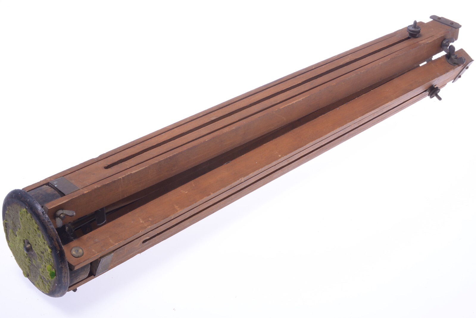 ✅ ANTIQUE WOOD TRIPOD 155CM, 61.00″ GLASS PLATE 4×5 LARGE FORMAT FIELD CAMERA