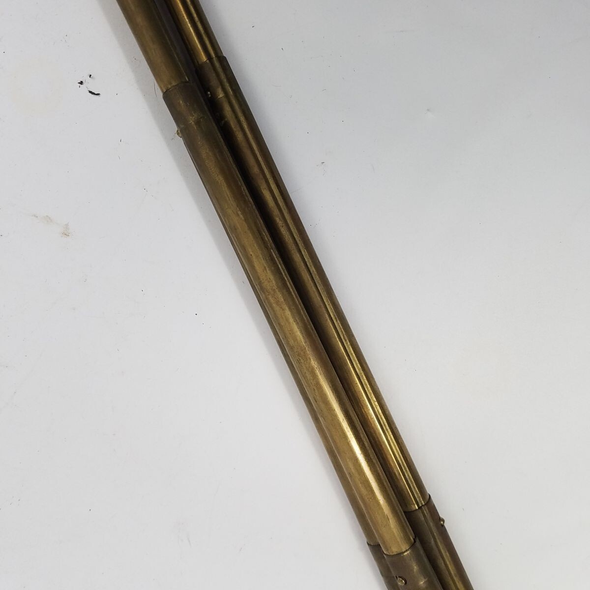 Vintage Ising Telescoping Brass Leg Tripod Original Case Germany 47″ 6 Section