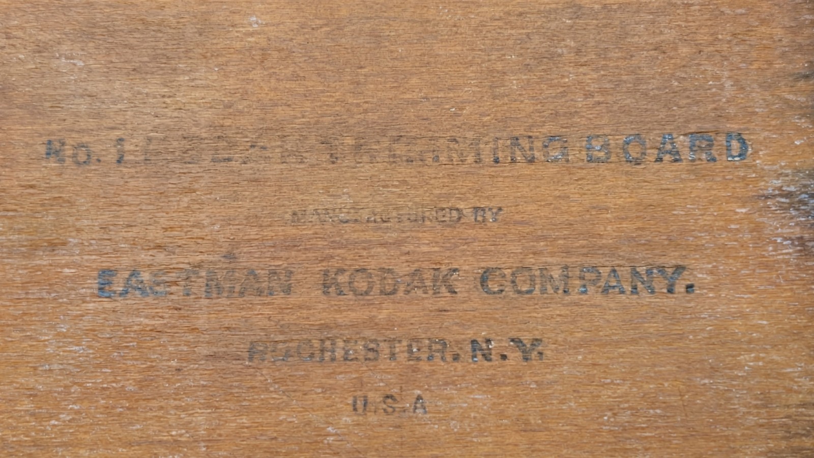 Vintage Eastman Kodak No 1 Wood Trimming Board Photo Paper Cutter Guillotine NY