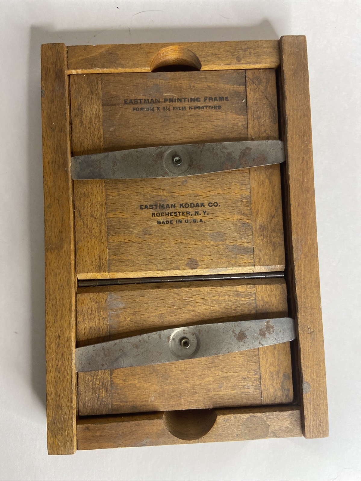 Vintage Wood Eastman Kodak Co. Contact Print Frame w/Glass 3.5×5.75”