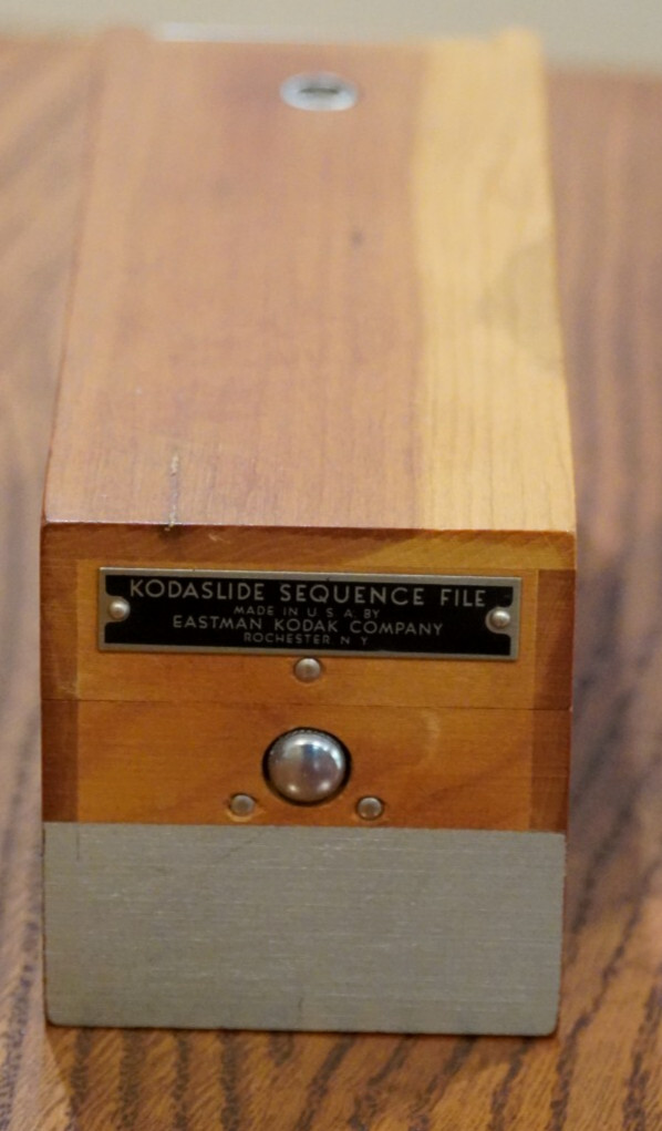 Vintage Wooden Kodaslide Sequence File Box Eastman KODAK Company USA