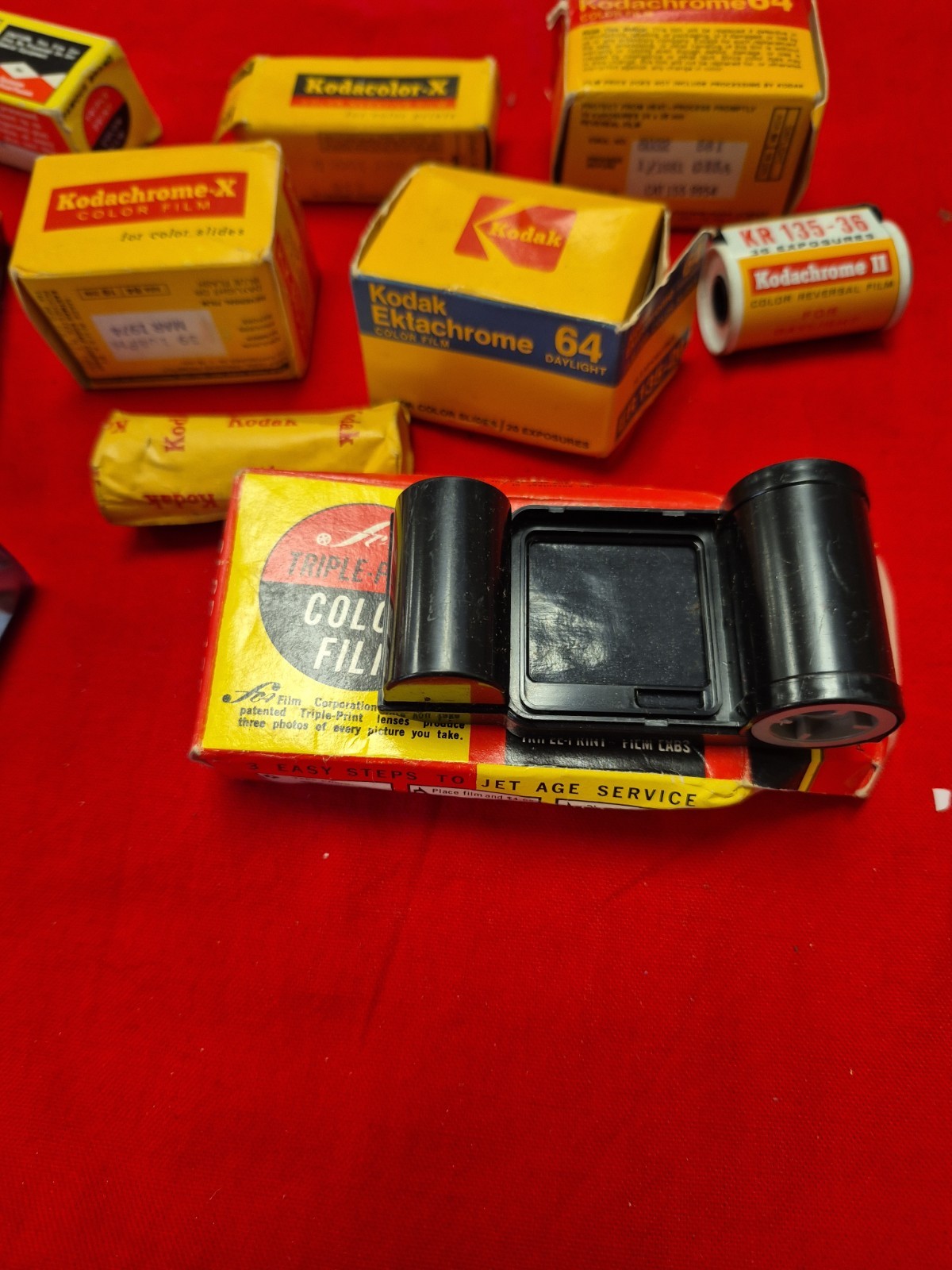 Lot Of Kodak And More Lot Of Film Bulbs Recording Tape
