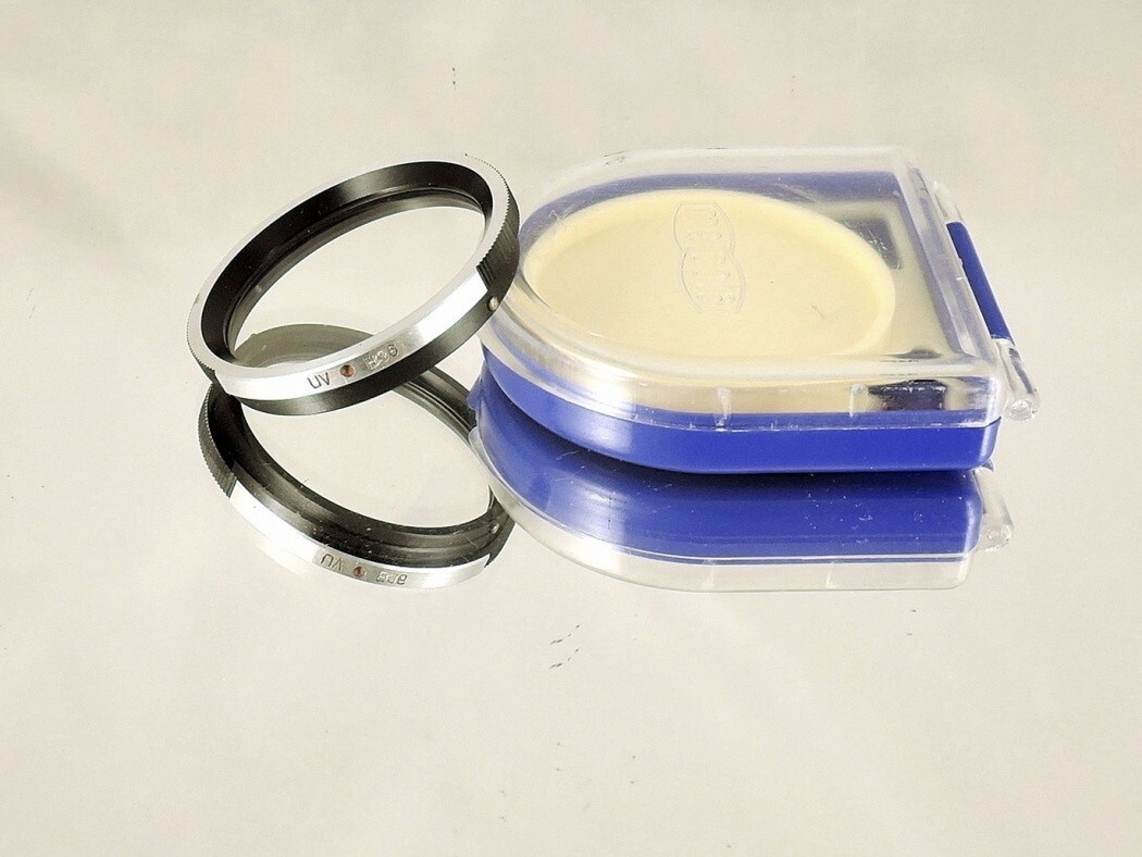 Flexaret UV B36 Filter Meopta Accessories Bayonet RARE + right blue plastic box.