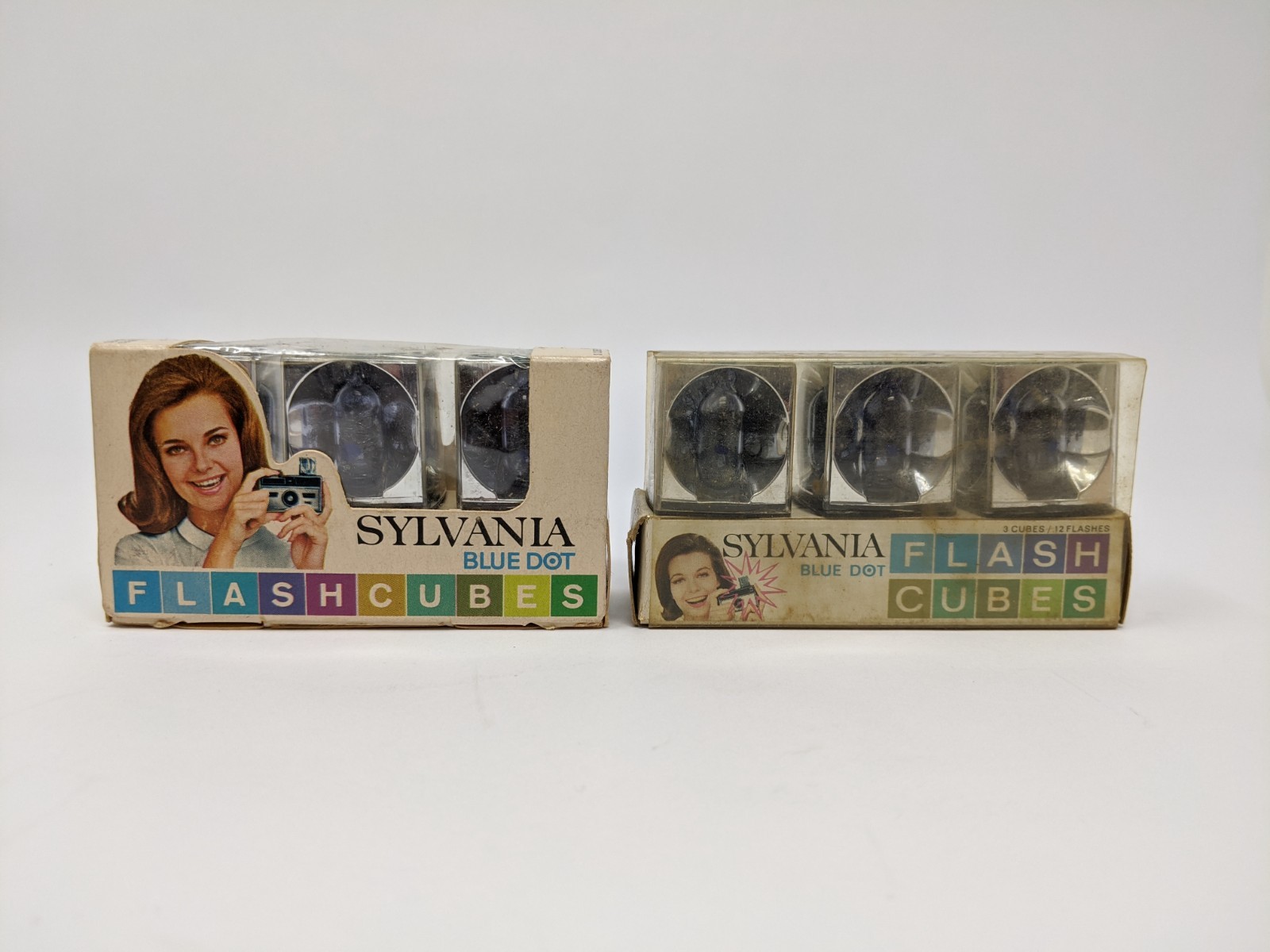 Vintage Flash Cubes Blue Dot Sylvania Westinghouse New Sealed