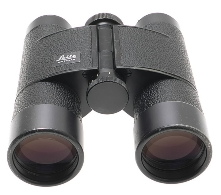 LEICA 7×35 B TRINOVID LEITZ BINOCULARS BLACK CASE STRAPS USED OPTICS 150m/1000