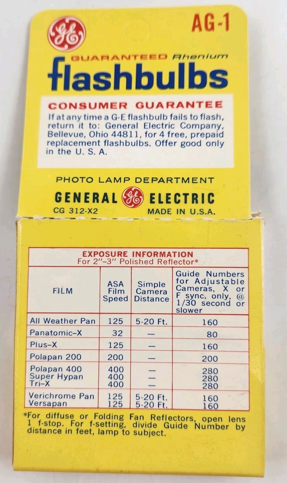 GE General Electric Flashbulbs AG-1 Clear 5 Boxes Of 12 Ea Vintage NOS