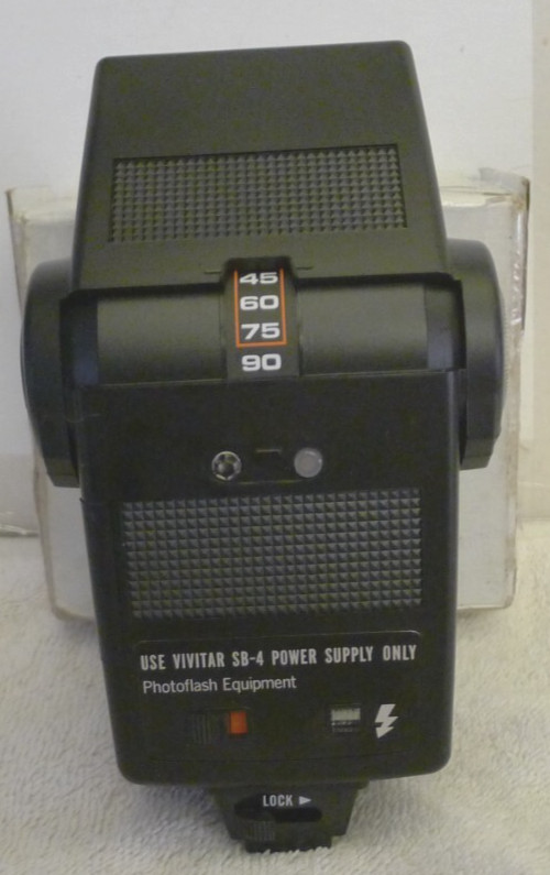 Vivitar 283 Auto Thyristor Electronic Shoe Mount Directional Flash – TESTED B