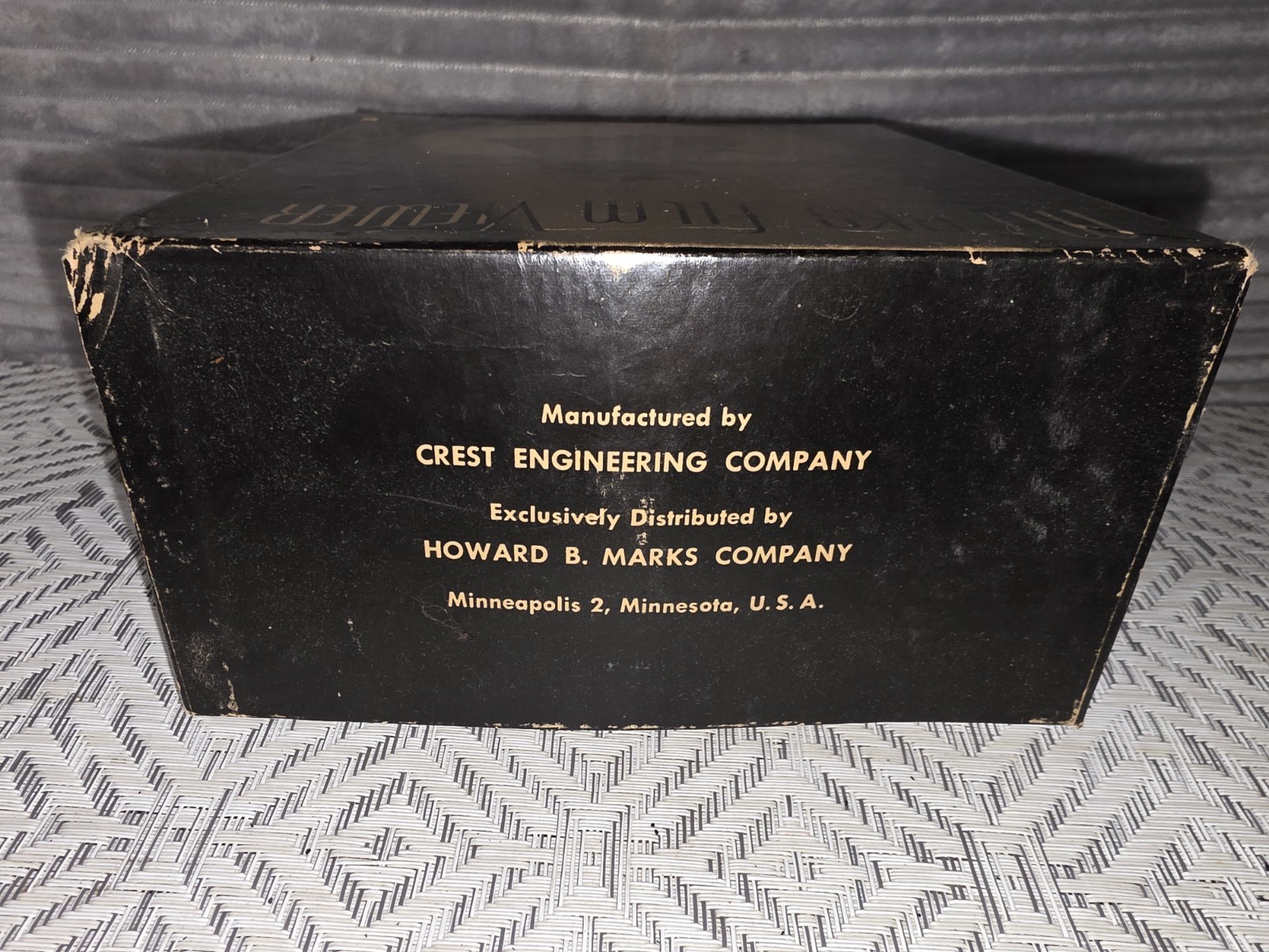 Vintage Marks Film Movie Viewer. 8mm W/ box and papers. Untested