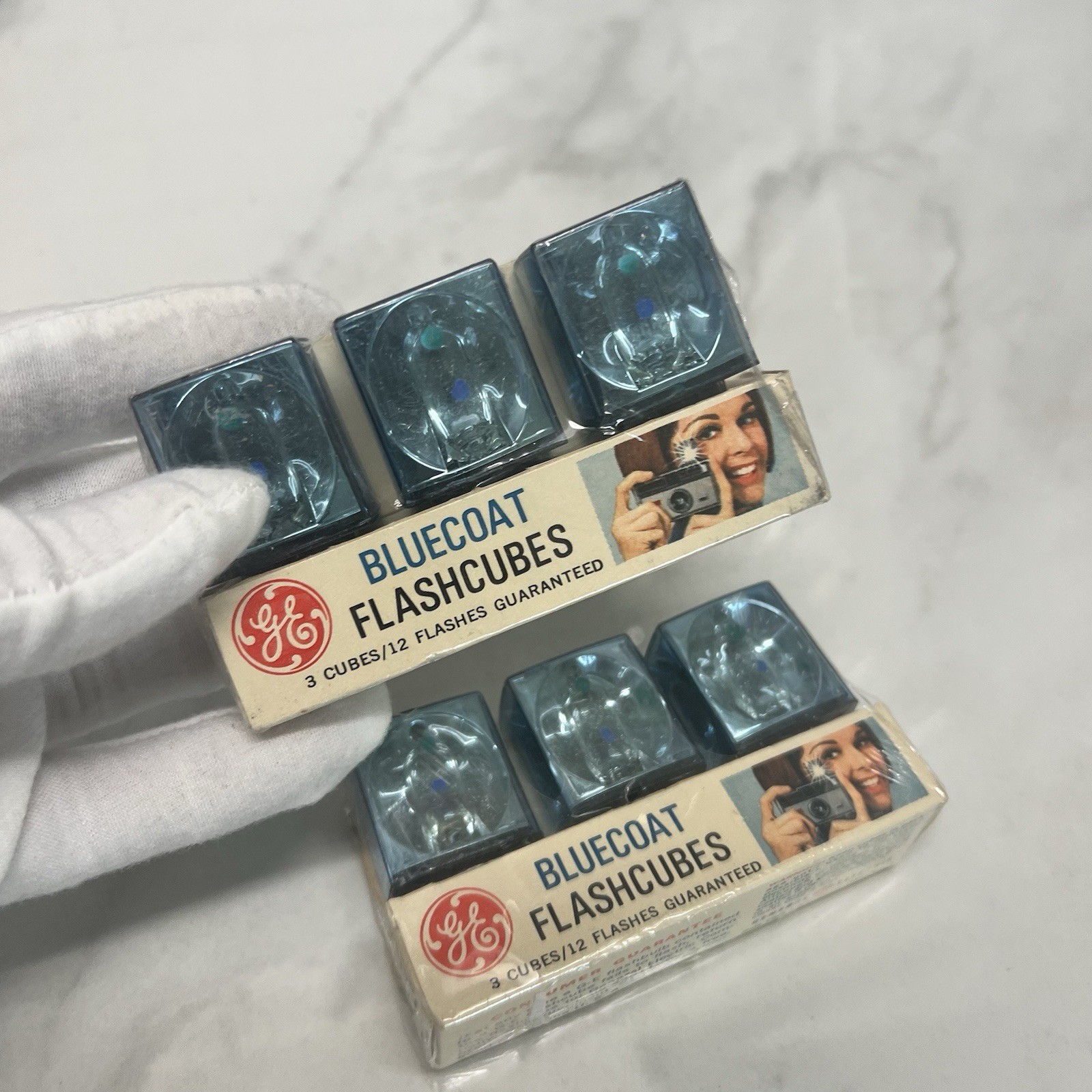 NEW Vintage General Electric Bluecoat Flashcubes For Camera 2 pack, see photos