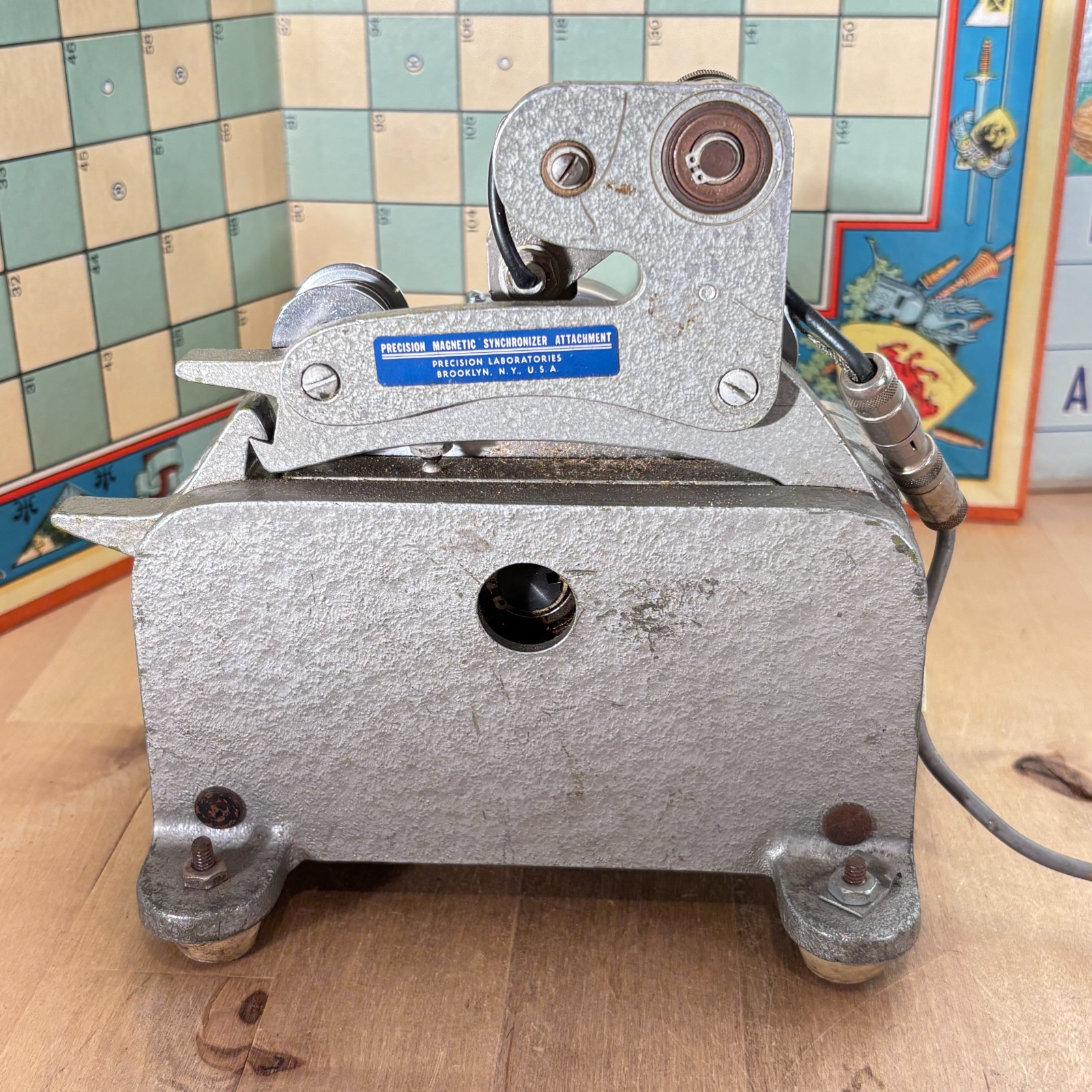 Precision Magnetic Synchronizer Attachement Movie Film Editing Equipment Vintage