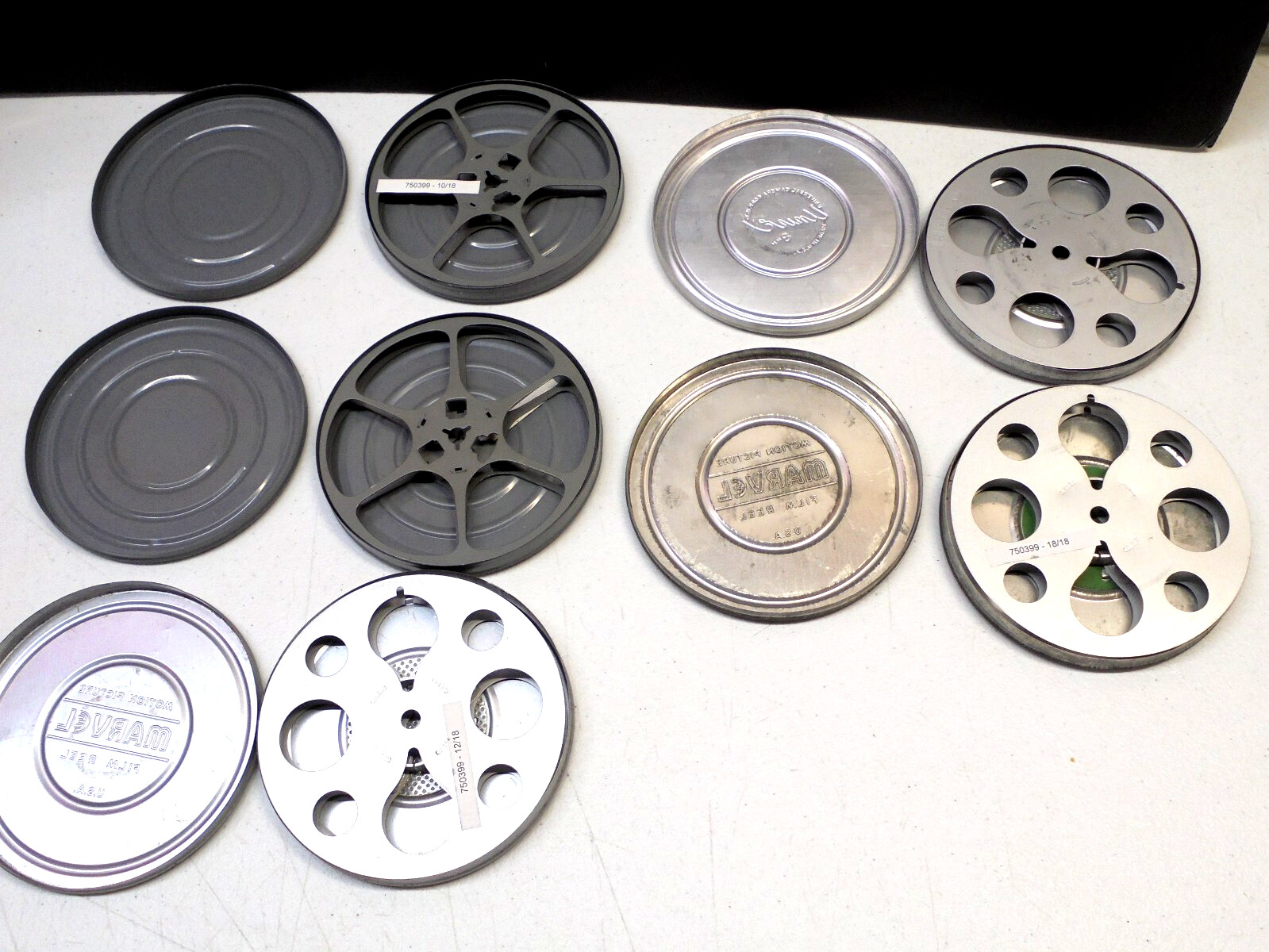 Vintage Movie Reel Tins Marvel Univex 8mm