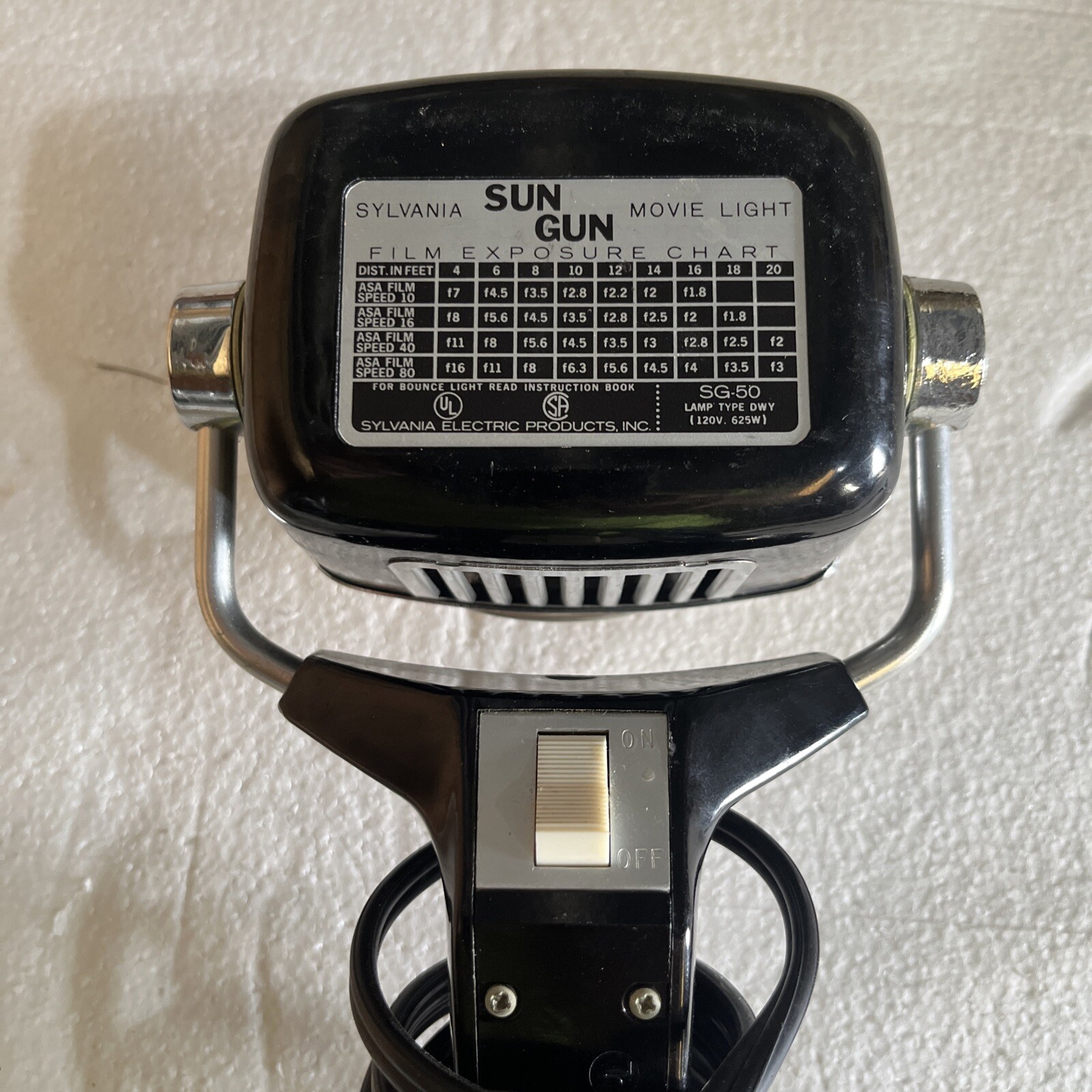 Sylvania Sun Gun Movie Light Model SG50
