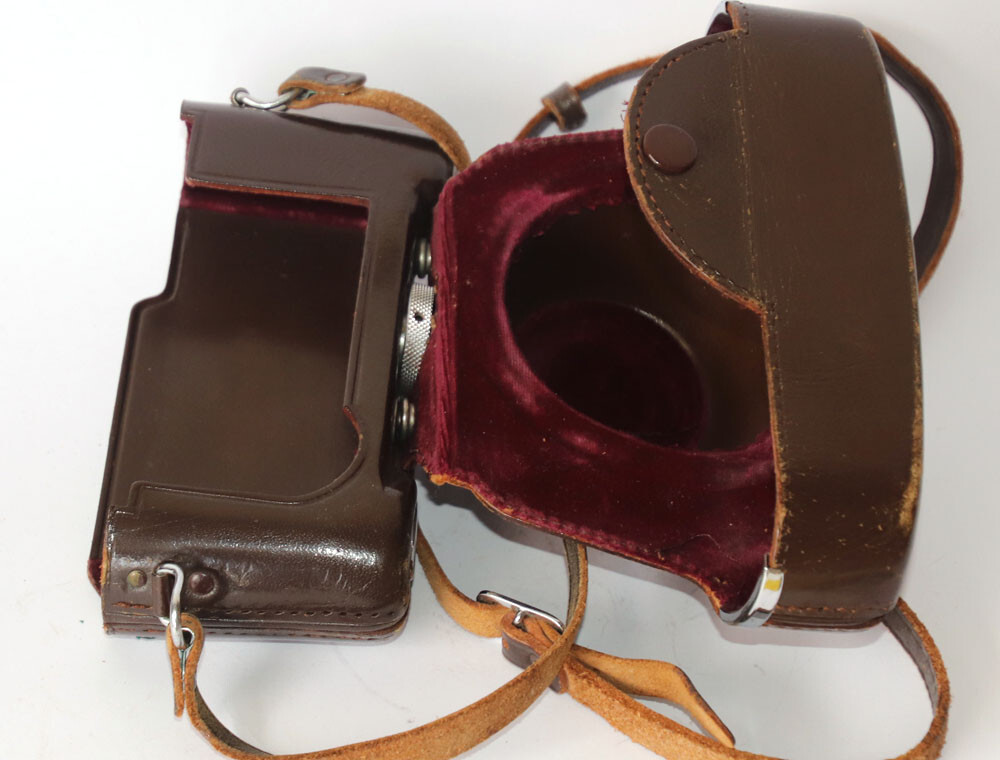 Nikon case for SP rangefinder camera.