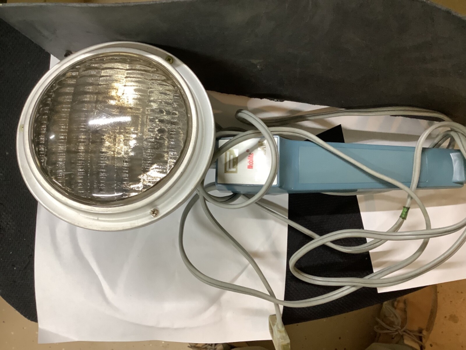 Mobilite Twin Beam Flood Electric Spot Light Vntage