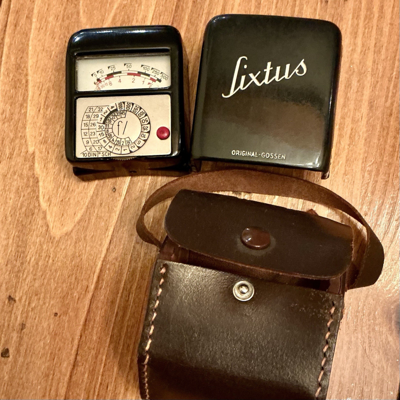 SIXTUS GOSSEN LIGHT METER 1930s ~ Vintage Light Meter/ Made in Germany w/ Case