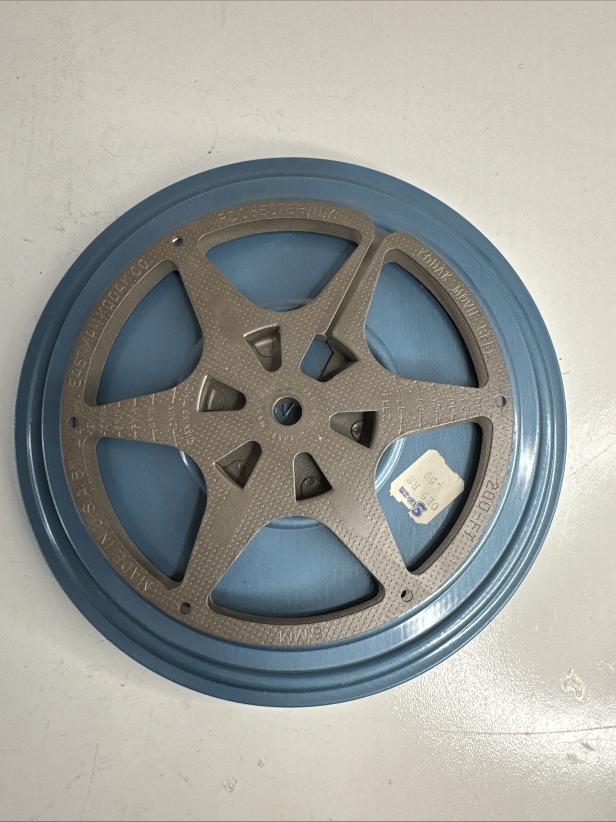 3 Vintage 5″ 6″ 7″ 8MM Scherer Kodak Metal Film Canisters Empty Reels USA MADE