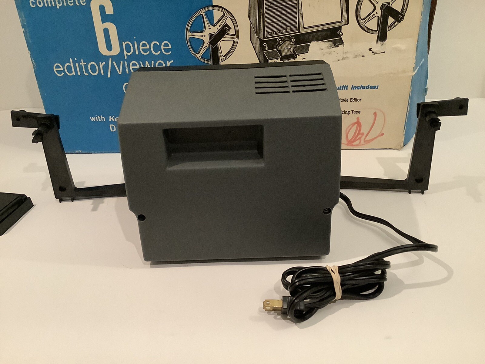 VINTAGE KEYSTONE K-250 EDITOR VIEWER OUTFIT IN ORIGINAL BOX FOR PARTS OR REPAIR