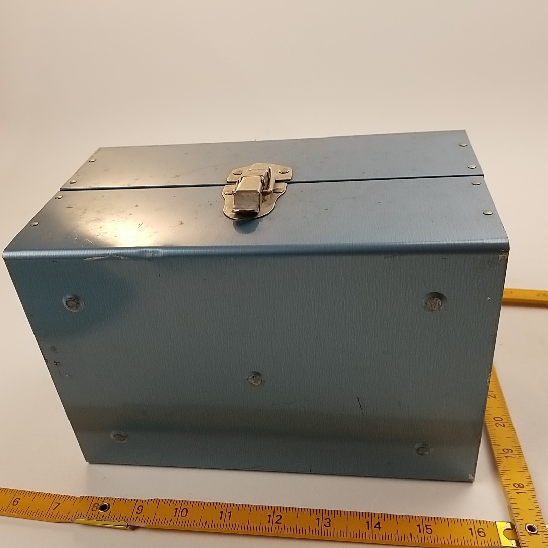 Vintage Movie Super 8mm Storage Case Box 12 Slots 3 Metal Adams Reel Cans 1960s