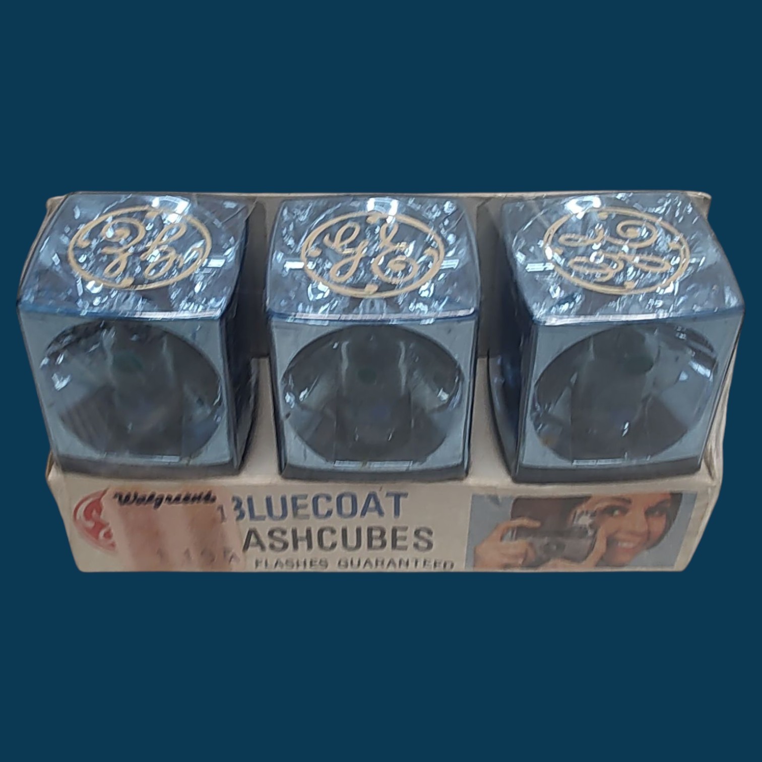 Vintage UNUSED GE Bluecoat Flashcubes 3 Cubes Brand New Old Stock!