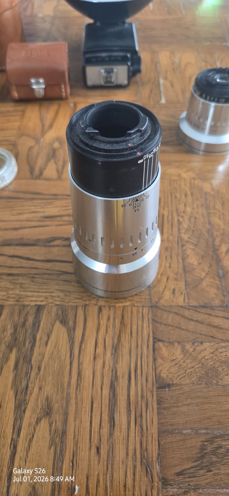 Argus Flash Gun Strobe Hot Shoe GN15 w/ Reflector, Viewfinder & Cases Lo