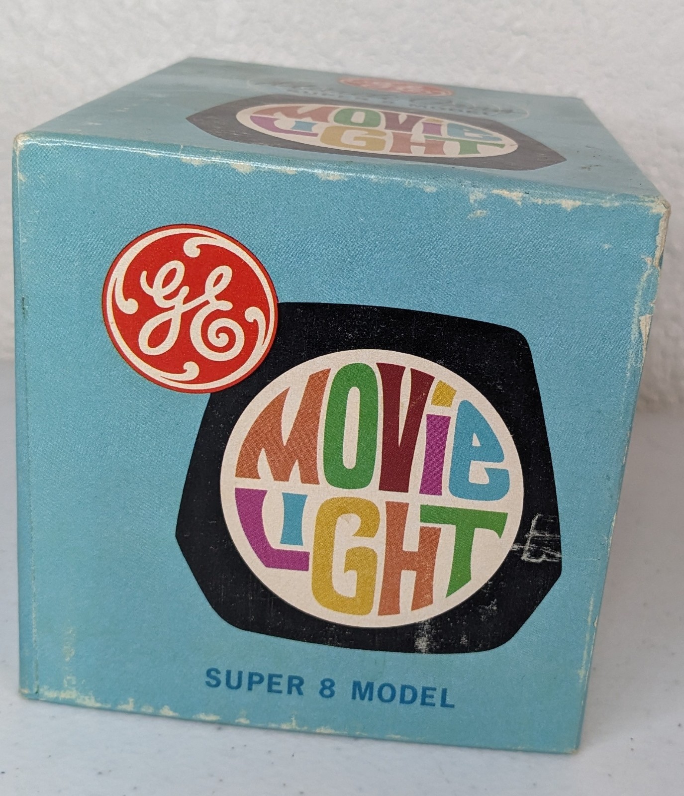 Vintage GE Mardi Gras Super 8 Movie Light MG-2C Tested Working w/Box Instruction