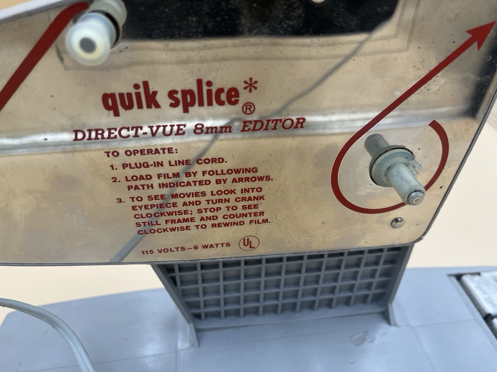 Vintage Hudson HPI 8mm Quik Splice MOVIE EDITOR 2 Reels Original Box Turns On