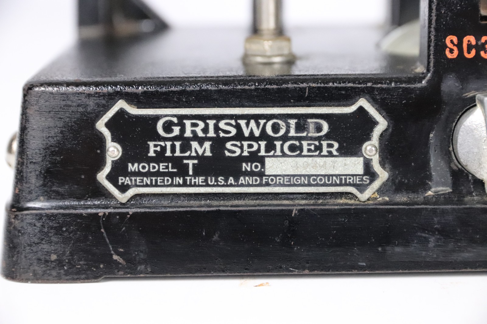 Griswold Model T Cast Iron Cement 35 mm Film Splicer 1920’s Antique