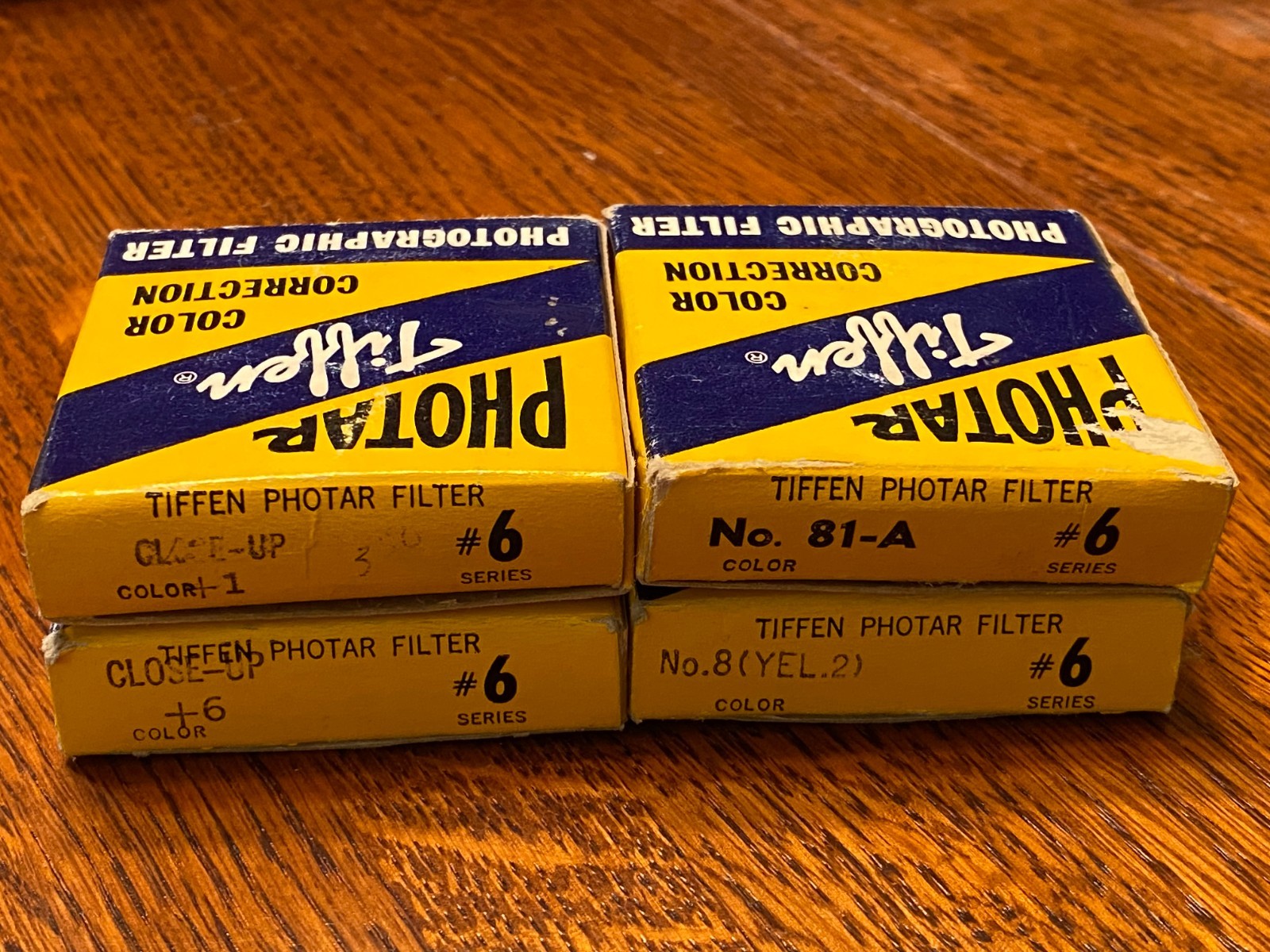 4 Tiffen Photar Color Correction Filters Yellow 2 +1 #81A +6 Close Up