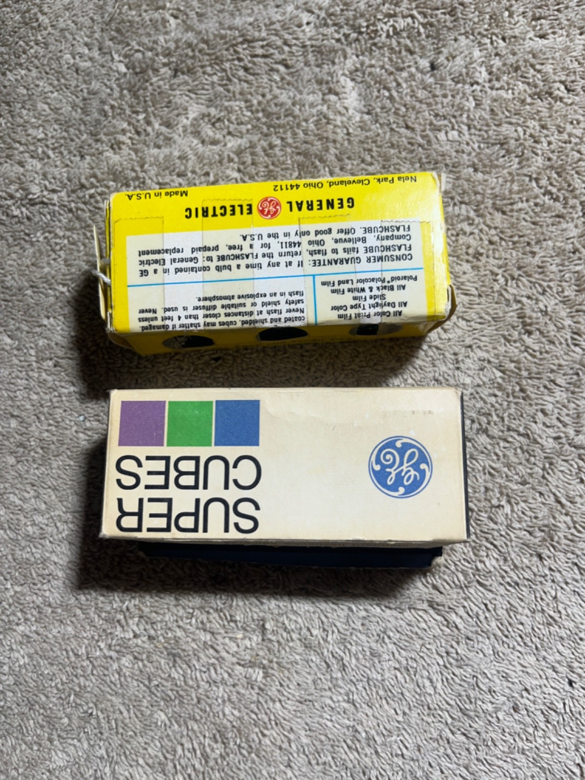 GE Flash Cubes and Super Cubes