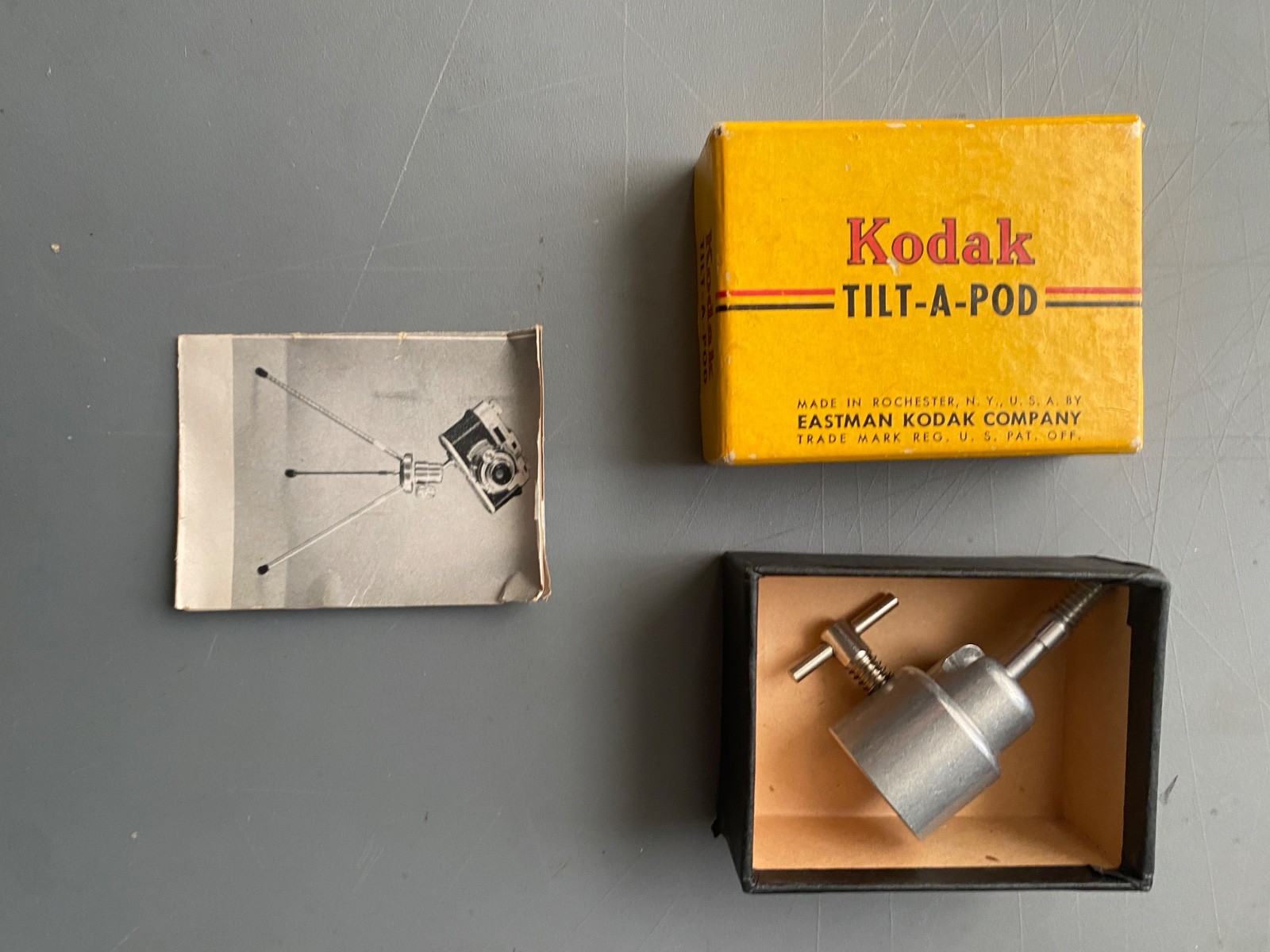vintage Kodak Tilt-A-Pod unused with original box and product sheet
