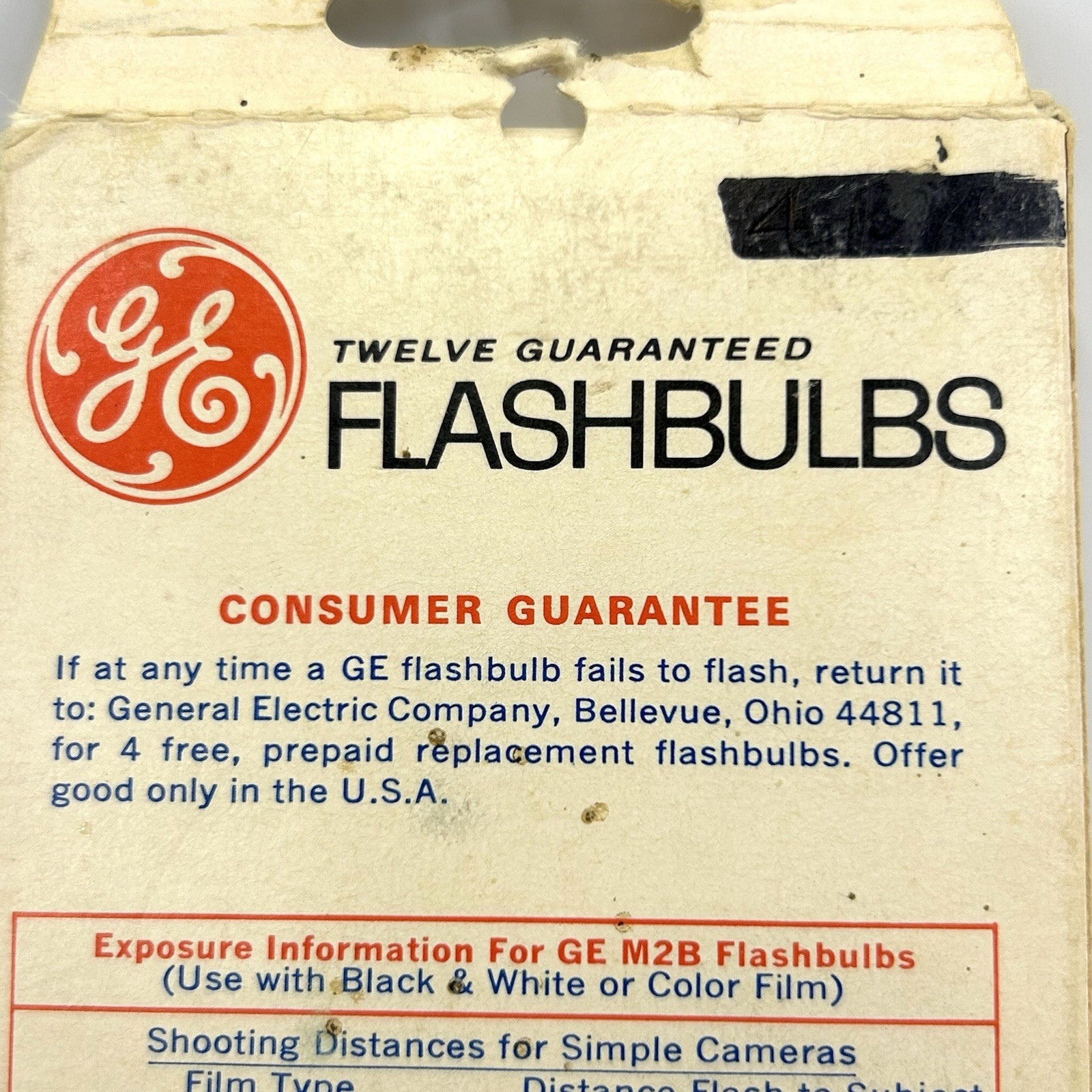Vintage GE Blue M2B Flashbulbs – 11 Bulbs