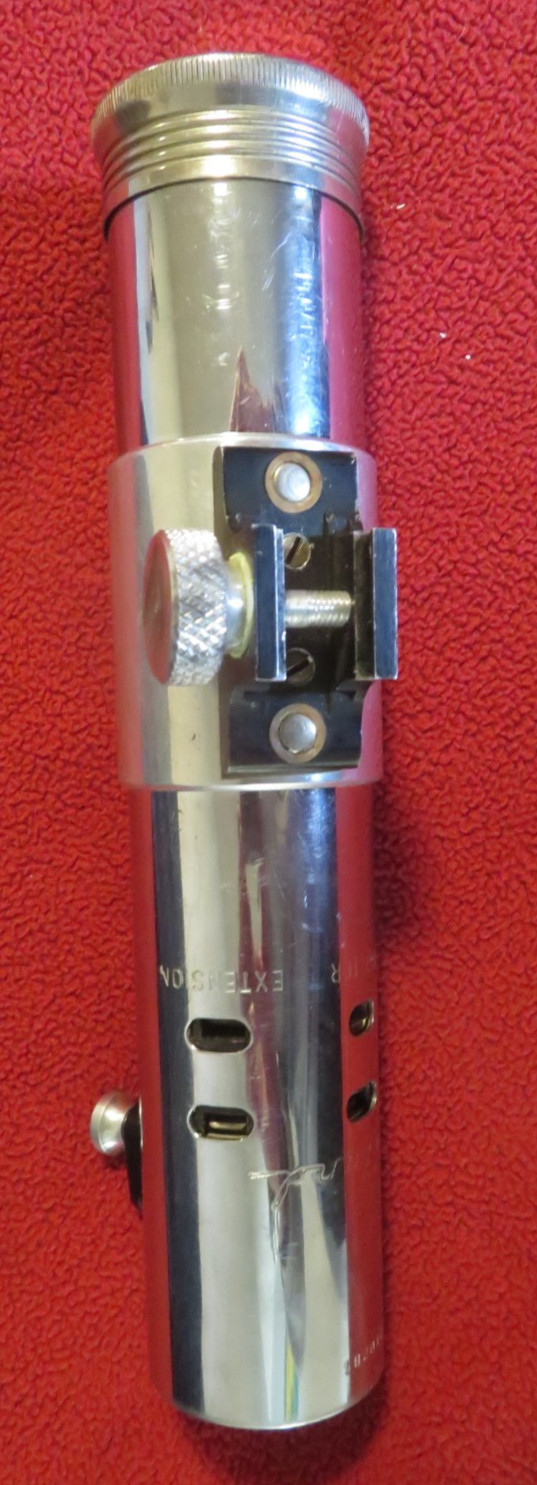 VINTAGE HEILAND RESEARCH PHOTOGRAPHER’S FLASH HANDLE & TWO REFLECTORS LIGHTSABER